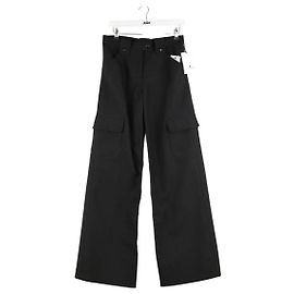 Courreges Black wide-leg pants Black