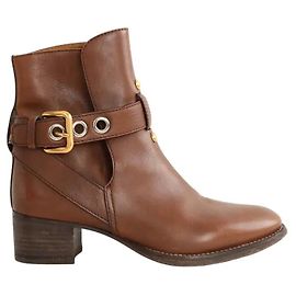 Chloé Botas de fivela castanhas Marrom