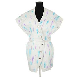 Iro Vestido de algodão azul Azul