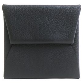 Hermès Hermes Bastia Evercolor Black Coin Purse Black