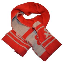 Cachecol de lã Dolce & Gabbana vermelho e cinza Vermelho Cinza
