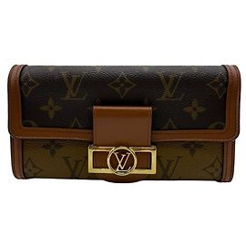 Louis Vuitton Monogram Reverse Long Wallet Brown
