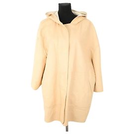 Maison Ullens Beige leather coat Beige