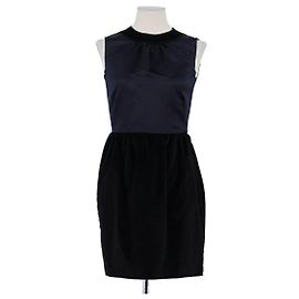 D&G Schwarzes Baumwollkleid Schwarz