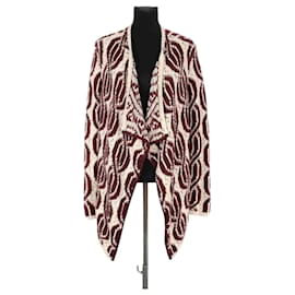 Bash Bordeauxfarbener Wollcardigan Bordeaux
