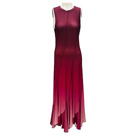 Vestido midi sem mangas em jersey stretch ombré Sangria de Prabal Gurung Roxo