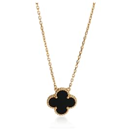 Pendentif Vintage Alhambra en Onyx et Or Jaune Van Cleef & Arpels Autre