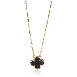 Colgante Vintage Alhambra de Ónix y Oro Amarillo Van Cleef & Arpels Otro