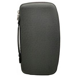 Carteira longa Organizer Atoll em Taiga Louis Vuitton Cinza