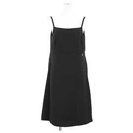 Robe en soie Chanel P37628 Noir