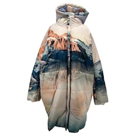 Autre Marque Multicolored Printed Down Jacket Pink