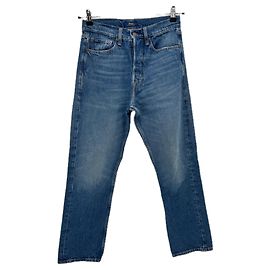 Pantaloni in cotone blu Polo Ralph Lauren Taglia 26 Blu