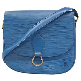 Bolso de Hombro Epi Saint-Cloud M52195 de Louis Vuitton Azul