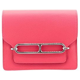 Hermès Lauris Leder Bifold Geldbörse in Pink Pink