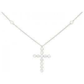 Tiffany & Co Collier Croix Bezel Tiffany Autre