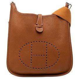 Hermès Évelyne II 29 en cuir Clemence marron Marron