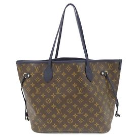 Bolsa Louis Vuitton Monogram Neverfull Inside Out MM Marrom