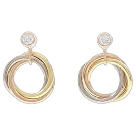 Trinity Ohrringe von Cartier Pink Weiß Gelb