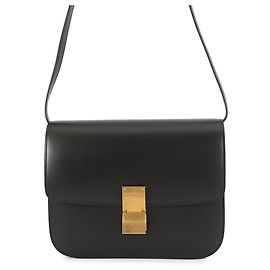 Céline Sac à épaule Celine Classic Box Medium Noir