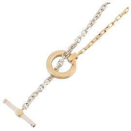 Collar de cadena T-bar de plata Bottega Veneta Otro