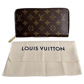 Cartera Zippy Louis Vuitton Castaño Monograma
