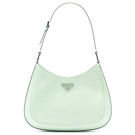 Sac à épaule Cleo Spazzolato de Prada Vert