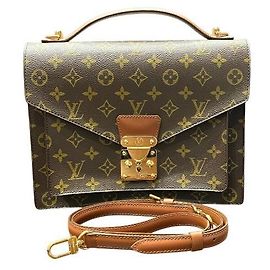 Louis Vuitton Monceau Monogram 2way bag Brown