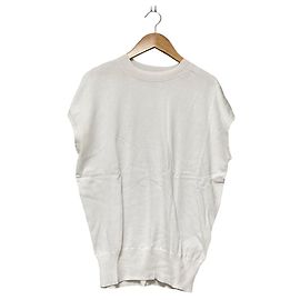Autre Marque Ärmelloses Stricktop MIDIUMISOLID Weiß
