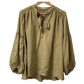 Autre Marque IENA Langarmbluse Grün Khaki