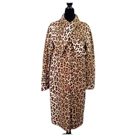 Moschino Cheap And Chic Moschino leopard print coat 1990s Brown
