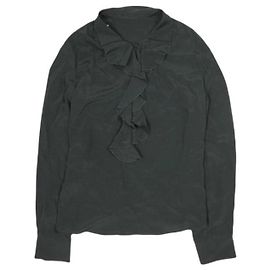 Autre Marque N°21 L2 BLUSA TESSUTO Acetate Silk Blouse Black
