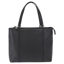 Bolsa de mão vintage em couro Burberry Preto