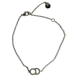 Christian Dior Clair D Lune Silver Charm Bracelet Silvery