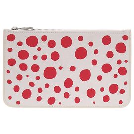 Neverfull Pouch Louis Vuitton Infinity Dot Yayoi Kusama Weiß Rot