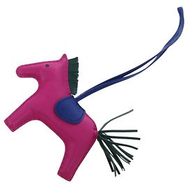 Charm per borsa Hermès Rodeo MM Rosa Blu Porpora