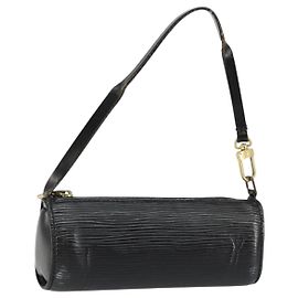 LOUIS VUITTON Bolsa Soufflot Epi Negra LV Auth 145034 Negro