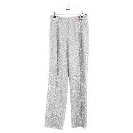 Zadig & Voltaire Silberne Gerade Hose Silber