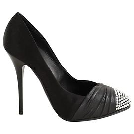 Giuseppe Zanotti Black leather heels Black