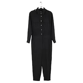 The Kooples Schwarzer Jumpsuit Schwarz