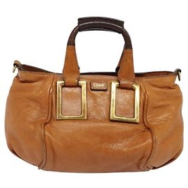 Chloé Sac à main en cuir Chloe Ethel Marron
