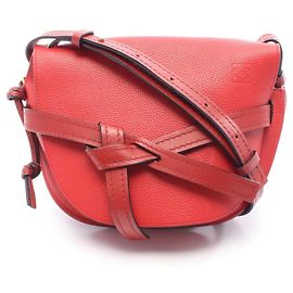 Loewe Gate Small Shoulder Bag Red