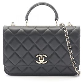 Chanel Trendy CC Top Handle Shoulder Bag Black