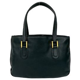 Loewe Anagram Leather Handbag/Mini Tote Bag Black