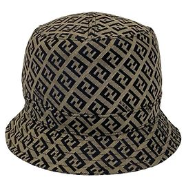 Sombrero bucket logo Zucchino Fendi Castaño Azul marino
