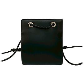 Mochila de cuero de ternera Cartier Panther Line Negro