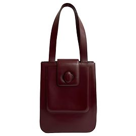 Cartier Must Line Leather Tote Bag Dark red