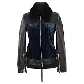 3.1 Phillip Lim Schwarze Lederjacke Schwarz