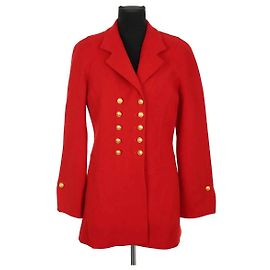 Nina Ricci Red wool coat Red