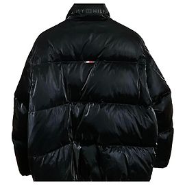 Tommy Hilfiger Down Jacket Black Shiny Nylon Black