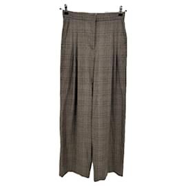 Ba&Sh Weite karierte Hose Braun Braun